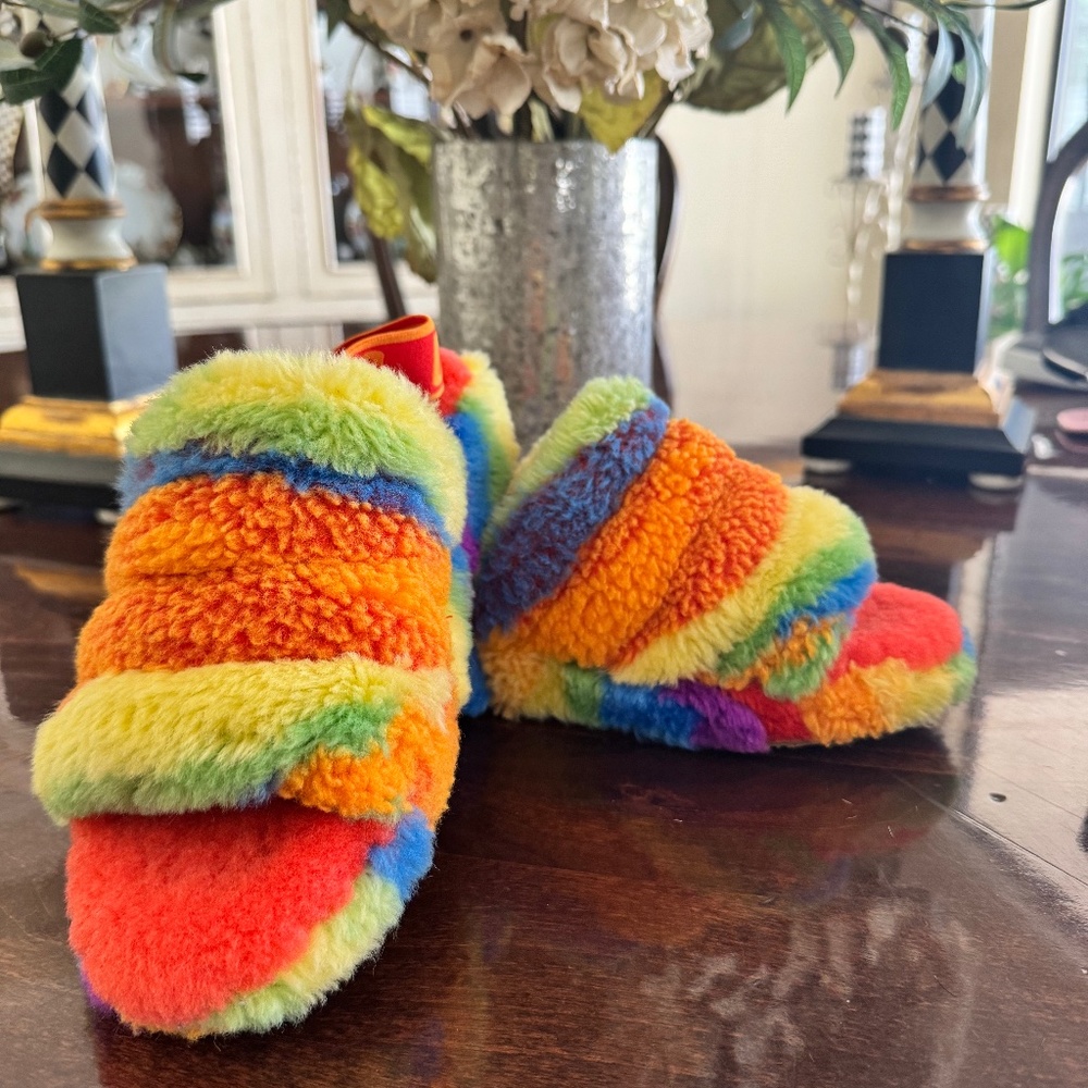 UGG RAINBOW SLIPPERS